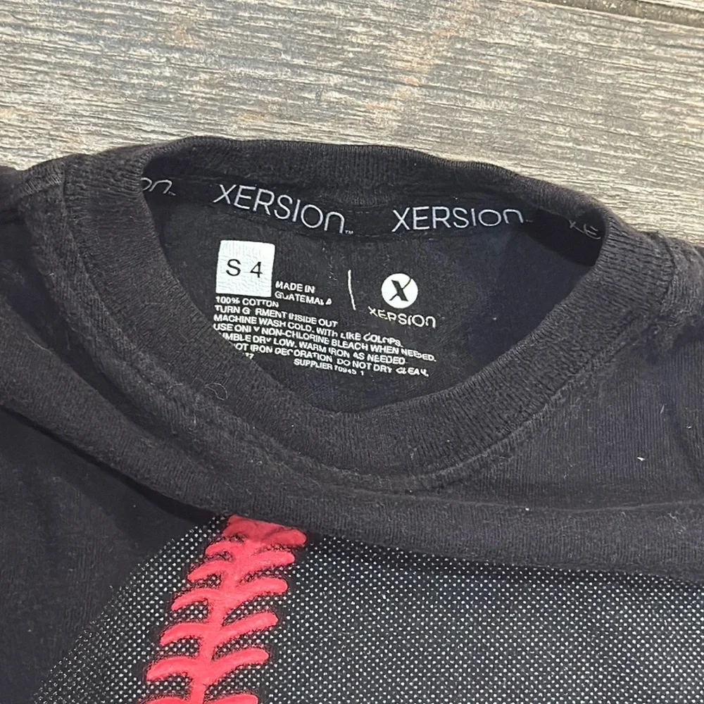 Xersion Black and Red Baseball Graphic Tee - Picture 2 of 3